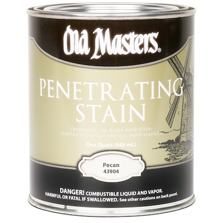 Old Masters 1 Qt Pecan Oil-Based Interior Penetrating Stain 43904